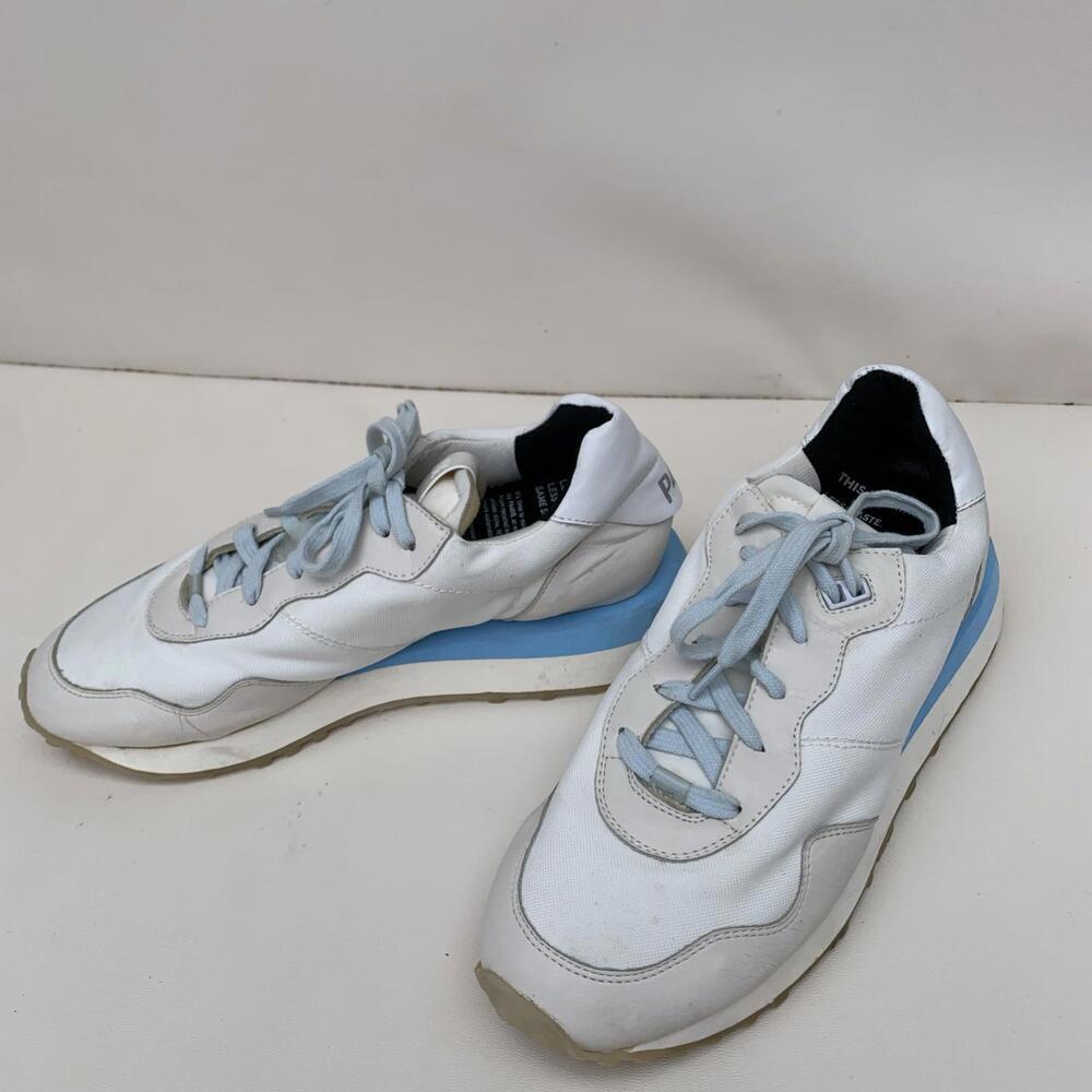P448 Cancun Low Top Sneakers Women Eur 40 US 9 9.5 Beige White Lace Shoes